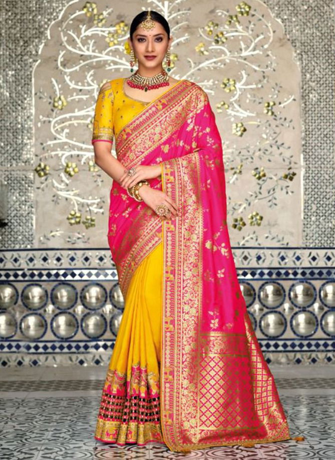 TATHASTU ANAARA Heavy Wedding Wear Silk Designer Latest Saree Collection